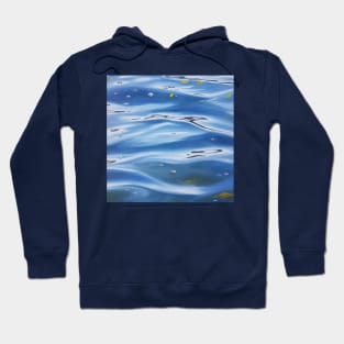 Distribution - lake water painting with leaves Hoodie